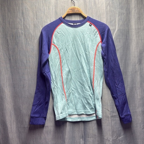 🇺🇸 Helly Hansen Blue and Purple Long Sleeve Shirt size large - Picture 8 of 8